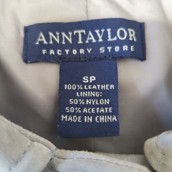 Ann Taylor Factory Leather/Suede Jacket - Picture 4 of 6